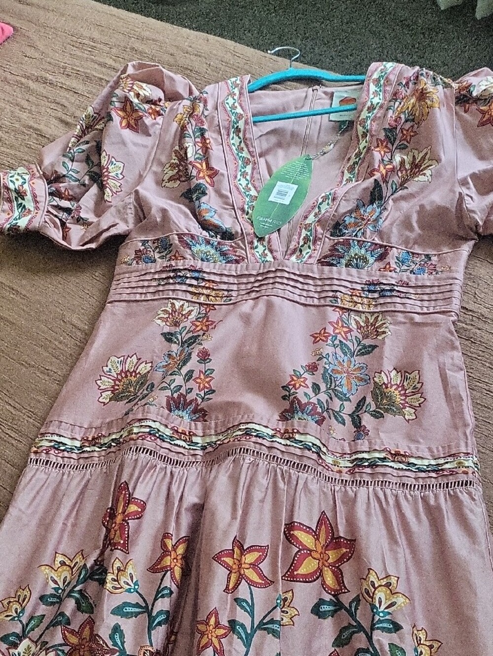 FARM Rio Pink Embroidered Floral Maxi Dress - Picture 7 of 11